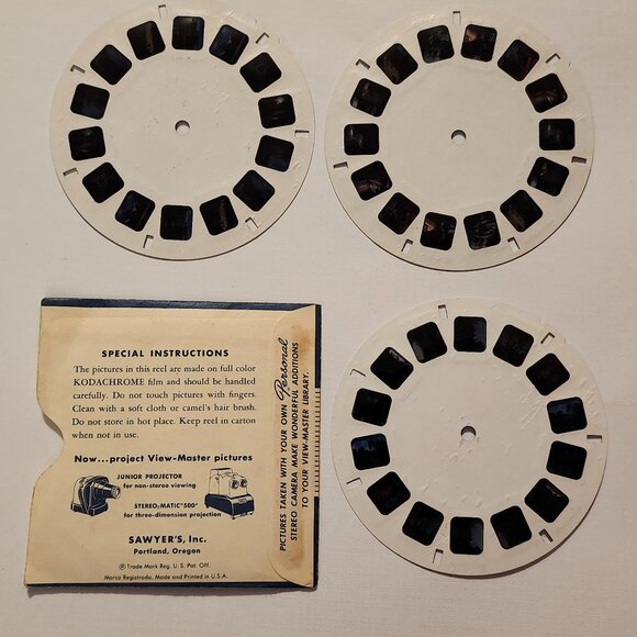VINTAGE View Master BUSCH GARDENS REELS x 3 - Picture 5 of 5